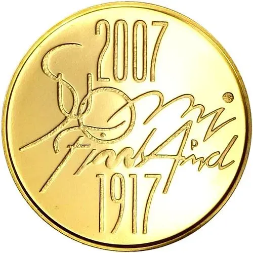 100 евро 2007, независимость Финляндии [Финляндия] Proof