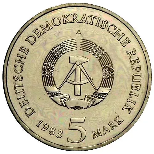 5 марок 1983, Вартбург [Германия / ГДР]