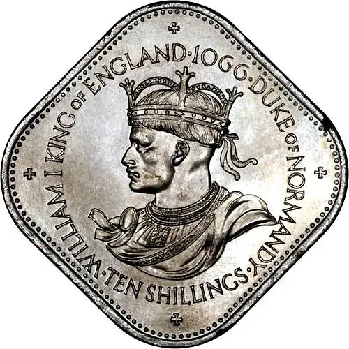 10 шиллингов 1966, завоевание Нормандии [Гернси]