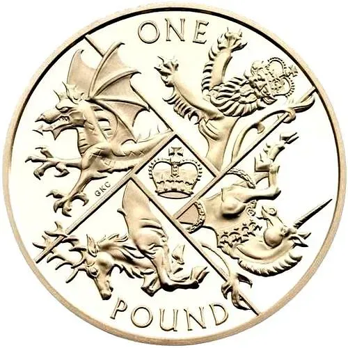 1 фунт 2016, круглый [Великобритания]