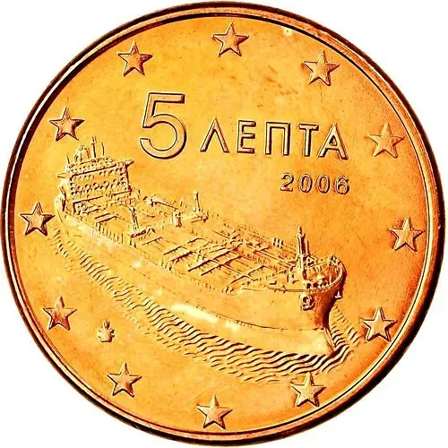 5 евроцентов 2002-2019 [Греция]