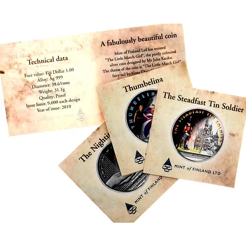 Набор Монет "Сказочные сокровища Г.Х. Андерсена" 2010