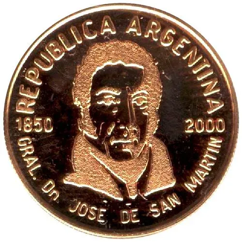 5 песо 2000, 150 лет со дня смерти генерала Сан-Мартина [Аргентина]