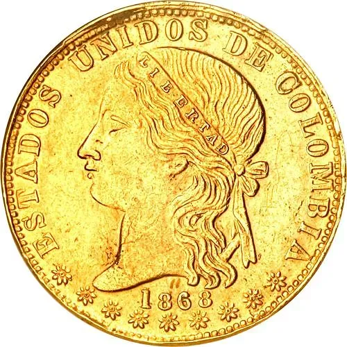 20 песо 1862-1878 [Колумбия]