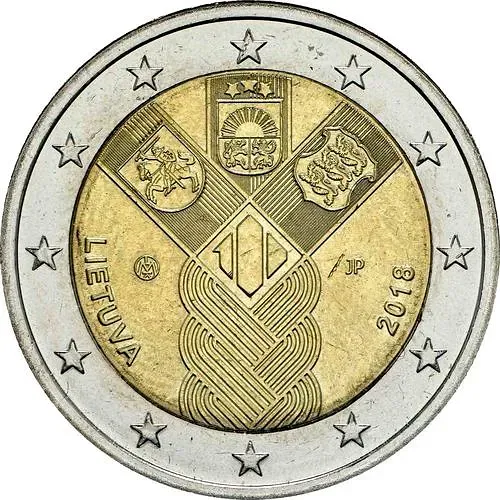 2 евро 2018, государства Балтики [Литва]