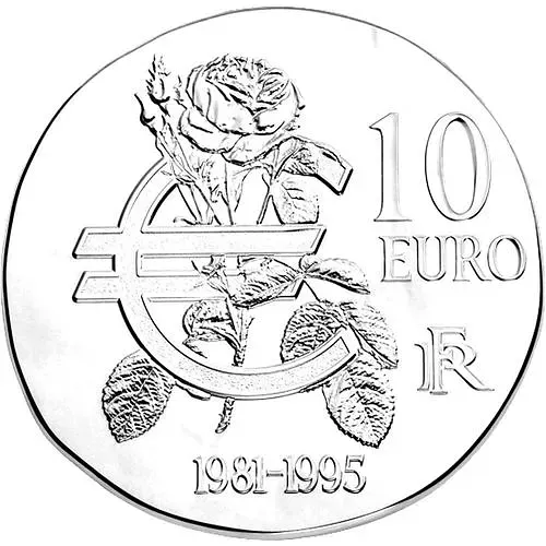 10 евро 2015, Миттеран Франция [Франция] Proof