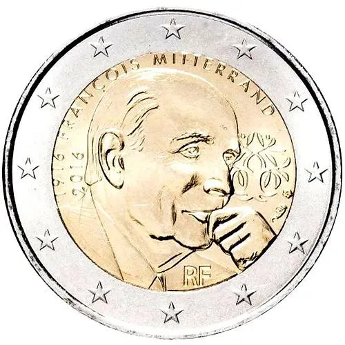 2 евро 2016, Миттеран [Франция]