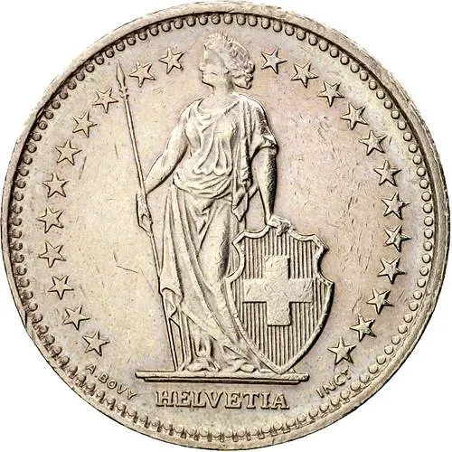 1/2 франка 1992 [Швейцария]