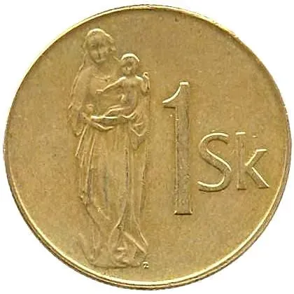 1 крона 1993 [Словакия]