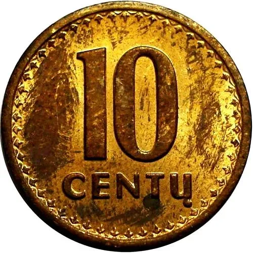 10 центов 1991 [Литва]