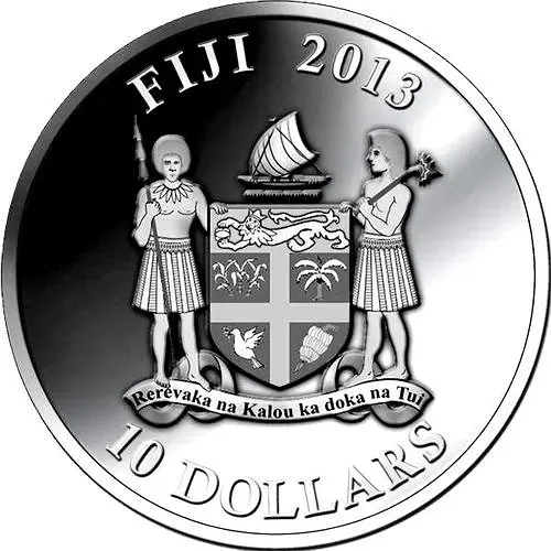 10 долларов 2013, Бриллианты природы - Дымчатый Леопард [Фиджи]