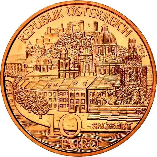 10 евро 2014, Зальцбург, медь Австрия [Австрия]