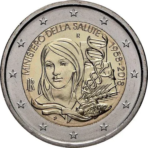 2 евро 2018, здравоохранение [Италия]