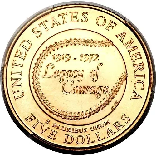 5 долларов 1997, W, Джеки Робинсон [США]