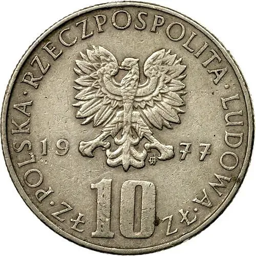 10 злотых 1977, Болеслав Прус [Польша]