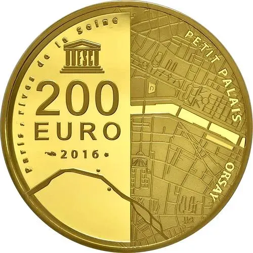200 евро 2016, берега Сены [Франция] Proof