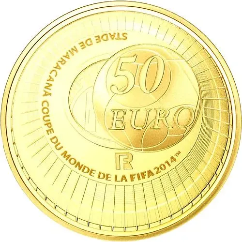 50 евро 2014, футбол [Франция] Proof