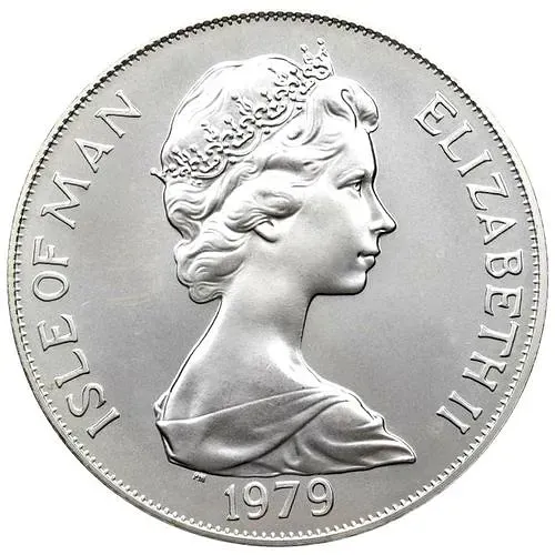 1 крона 1979, 300 лет монетам острова Мэн, Серебро [Остров Мэн]