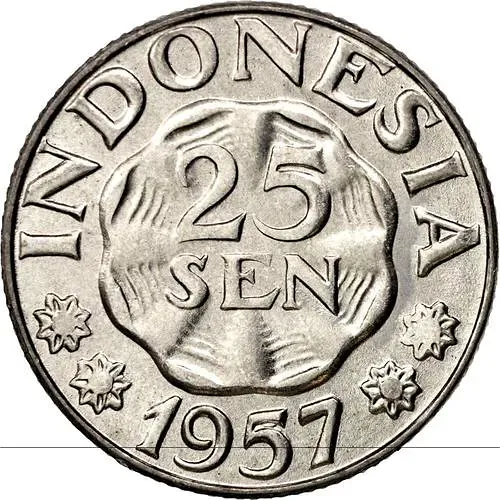 25 сенов 1957 [Индонезия]