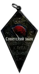 Призовой жетон за 1 место в первенстве клуба «Красное Знамя». 1936