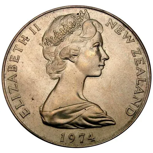 1 доллар 1974, 6 февраля [Новая Зеландия]