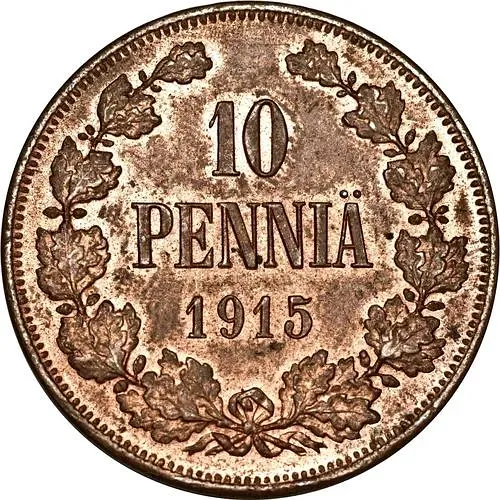 10 Pennia 1915