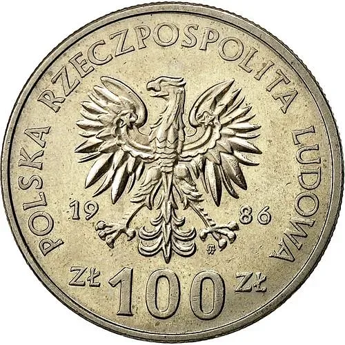 100 злотых 1986, Польские правители - Король Владислав I Локоток [Польша]