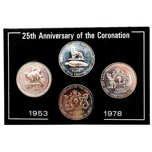 Набор Монет "Елизавета II, 25 лет коронации" 1978