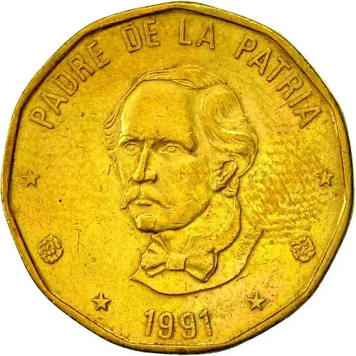 1 песо 1991 [Доминикана / Доминика]