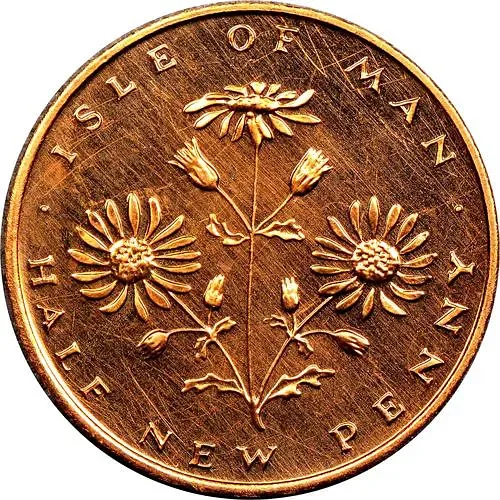 1/2 нового пенни 1971 [Остров Мэн]