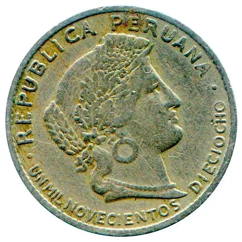 5 сентаво 1918, UN MIL NOVECIENTOS DIECIOCHO [Перу]