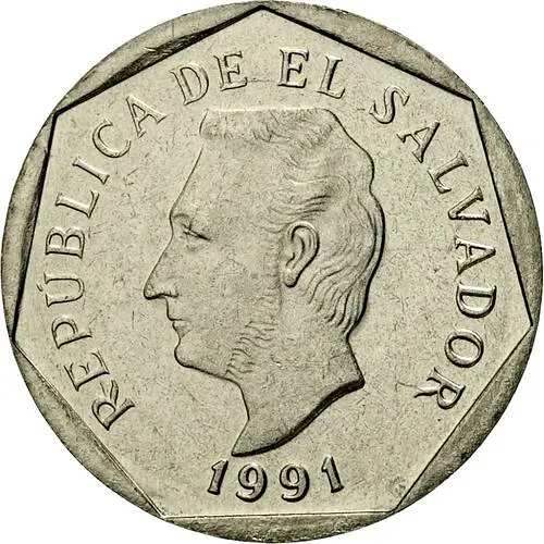 5 сентаво 1991 [Сальвадор]