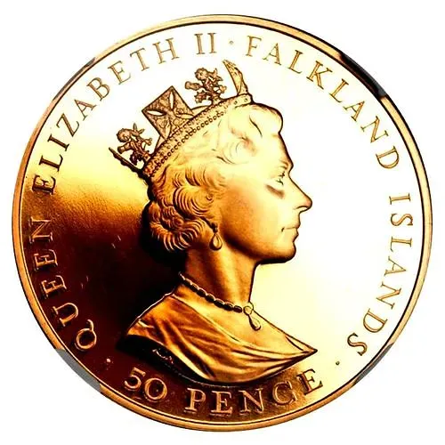50 пенсов 1999, Уинстон Черчилль [Фолклендские острова]