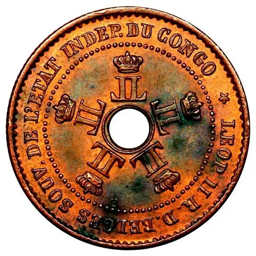 1 сантим 1887 [Демократическая Республика Конго / Свободное государство Конго]