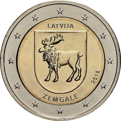 2 евро 2018, Земгале [Латвия]