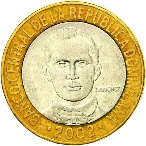 5 песо 2002 [Доминикана / Доминика]