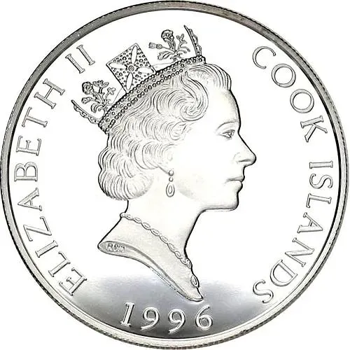 5 долларов 1996, Вымирающие виды - Гориллы [Острова Кука]