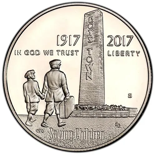 50 Cents 2017, S, Boys Town [USA] Proof