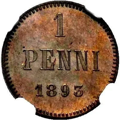 1 пенни 1893