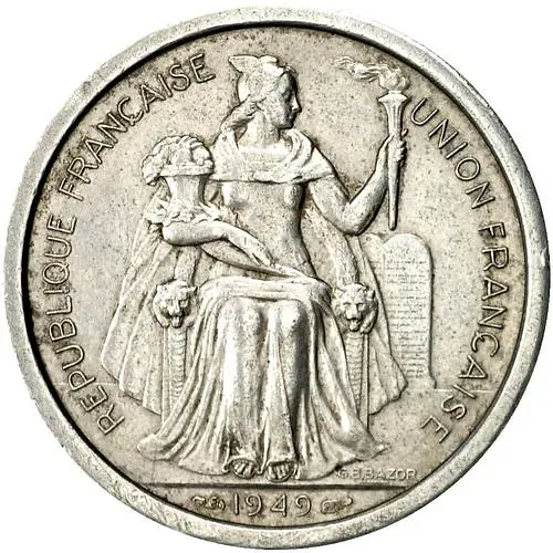 2 франка 1949 [Новая Каледония]