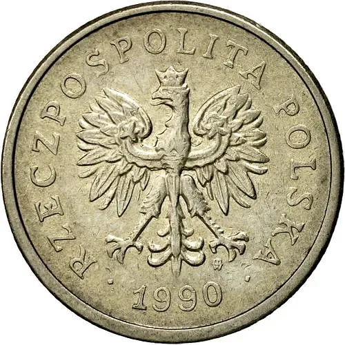 1 злотый 1990, новый тип [Польша]