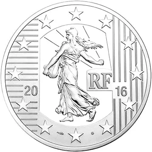 10 евро 2016, тестон [Франция] Proof