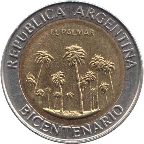 1 песо 2010, парк Эль-Палмар [Аргентина]