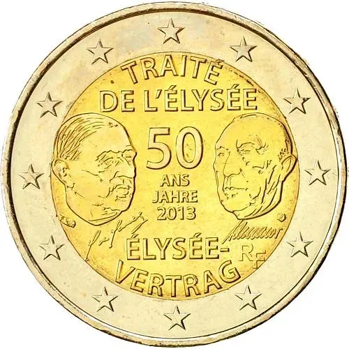 2 евро 2013, 50 лет подписания Елисейского договора [Франция]