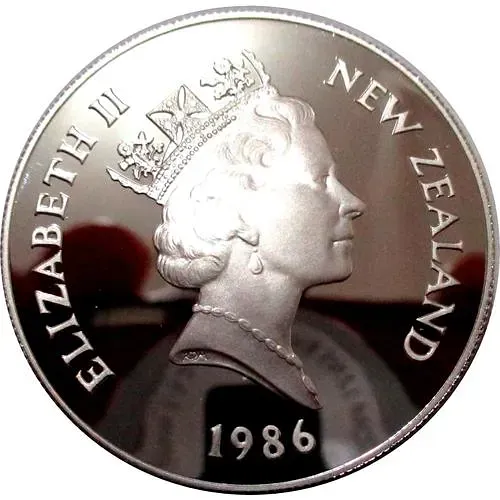 1 доллар 1986, визит [Новая Зеландия]