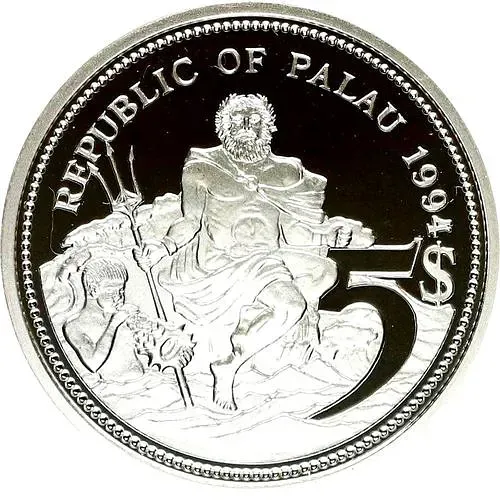 5 долларов 1994, Защита морской жизни [Палау]