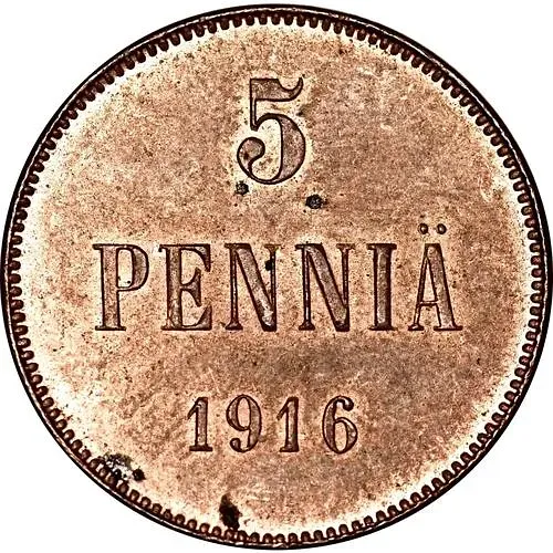 5 пенни 1916