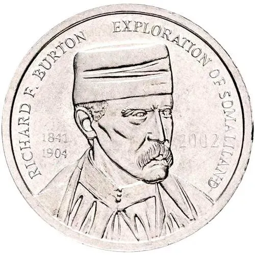 5 Shillings 2002, Richard Francis Burton [Somalia / Somaliland]