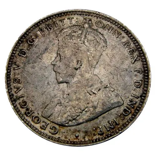 1 шиллинг 1914, H, знак монетного двора: "H" - Хитон, Бирмингем [Британская Западная Африка]