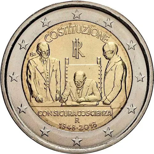 2 евро 2018, конституция [Италия]